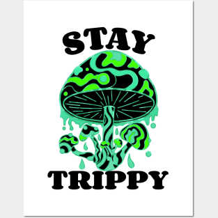 TRIPPY Shrooms Mushroom Lover Posters and Art